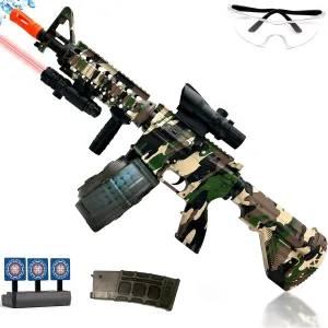 Large Splatter Gel Ball Blaster, Electric Splat Blaster, with Drum & 60,000 Eco-Friendly Orby for Outdoor Games Gel Ball Blaster - Ages 14  (Camouflage)