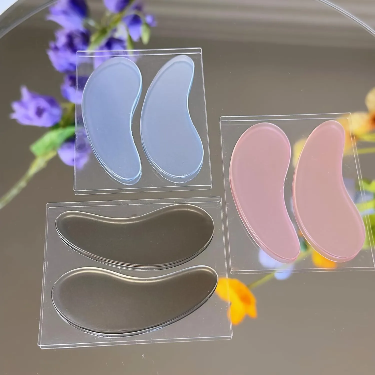 Lash Lift Ribbon Pads Set 24 Piece Reusable Eyelash Lift Silicone Covers Curlers Soft Stripes Silicone Perm Ribbon (Super soft silicone eye pads)