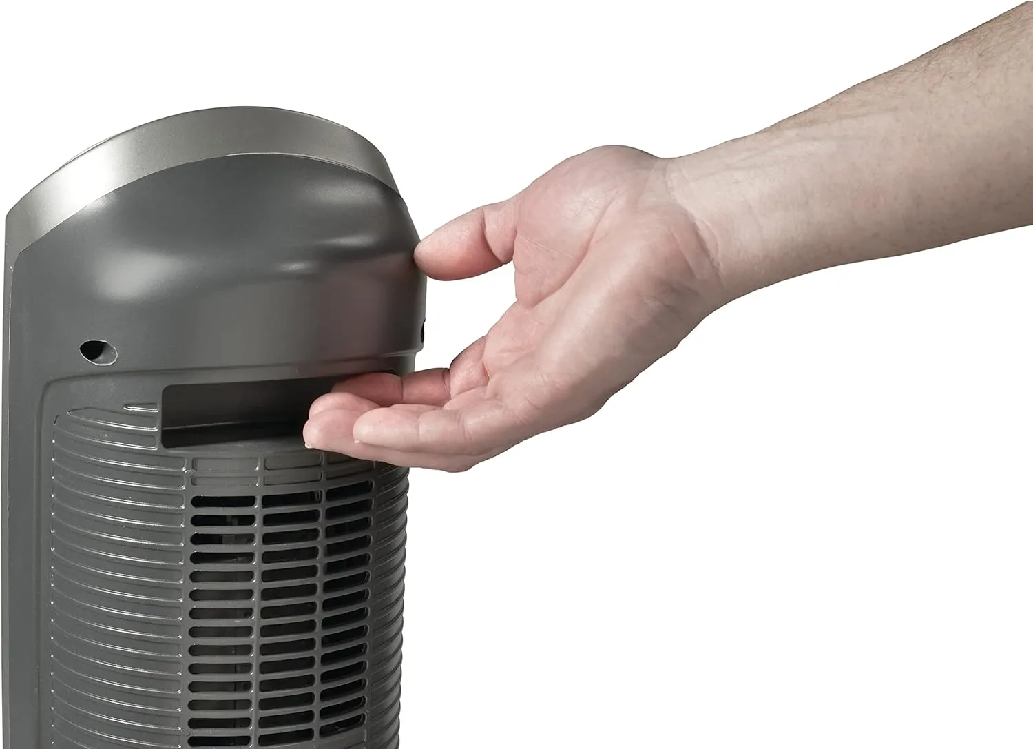 Lasko Oscillating Digital Ceramic Tower Heater for Home with Adjustable Thermostat, Timer and Remote Control, 23 Inches, 1500W, Silver, 755320, 8.5″L x 7.25″W x 23″H, Silver