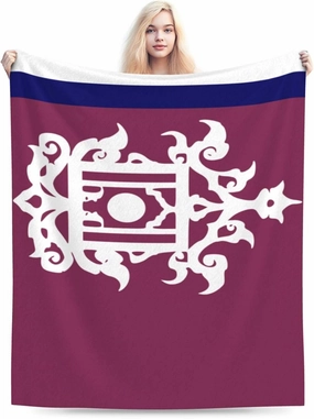 Late 19th Century Flag of Sulu Throw Blanket for Couch 40"x30" Soft Cozy Blanket Lightweight Flannel Blanket