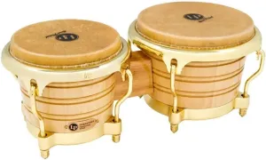 Latin Percussion LP201AX-2AW Bongo Drum, Natural/Gold