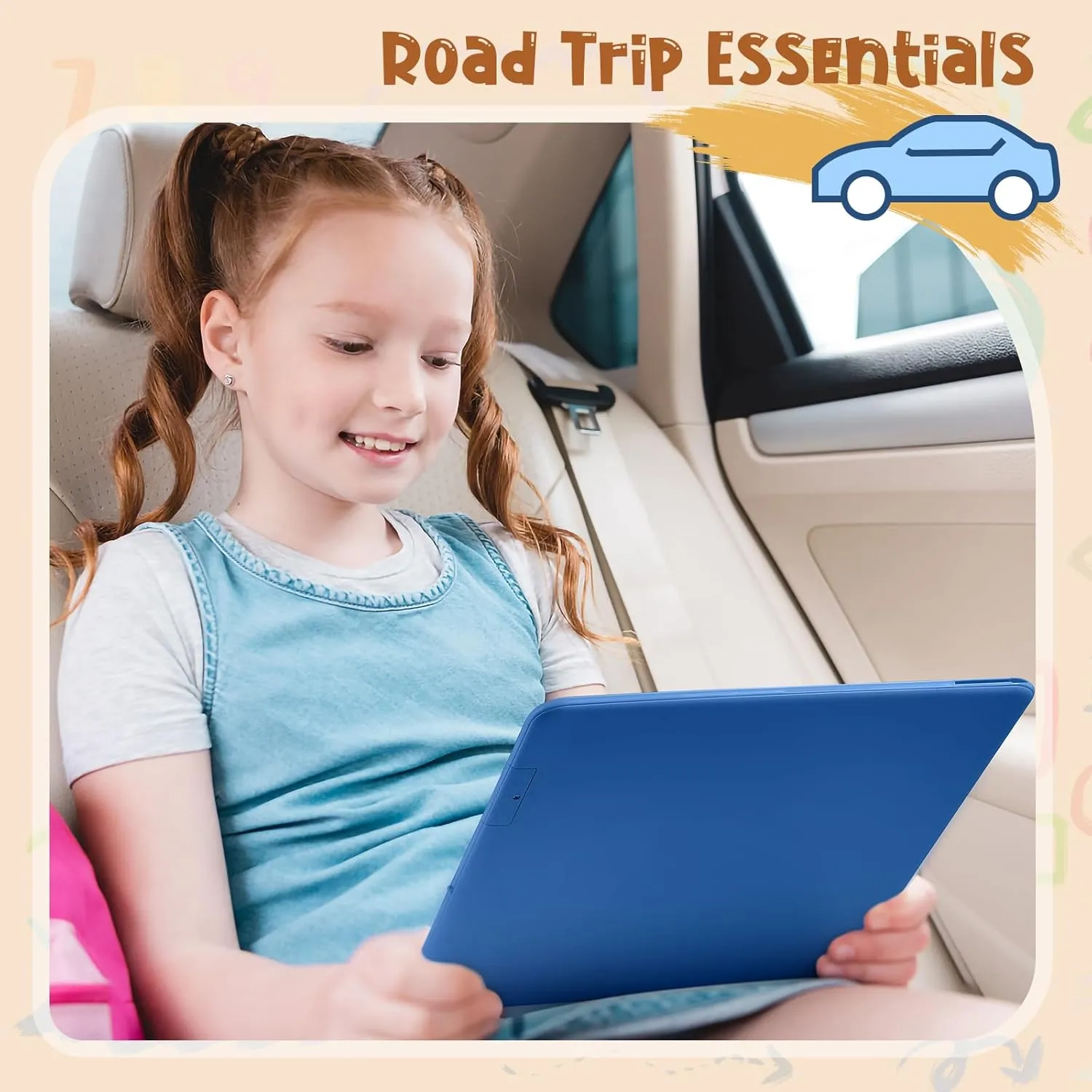 LCD Writing Tablet for Kids, Large Screen 15-Inch Drawing Writing Tablet Doodle Board, Toddler Educational Toys Girls Boys 3-12  Year Old Birthday Gift Office Road Trip Essentials, Navy