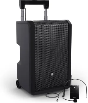 LD Systems ANNY 10 BPH 10-Inch Portable Battery-Powered Bluetooth Headset/Bodypack PA System, B51 512-542 MHz