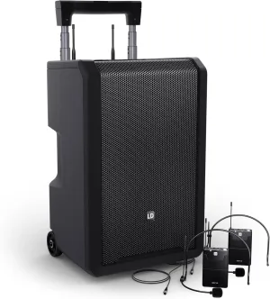 LD Systems ANNY 10 BPH 2 10-Inch Portable Battery-Powered Bluetooth Headset/Bodypack PA System, B47 470-490 MHz