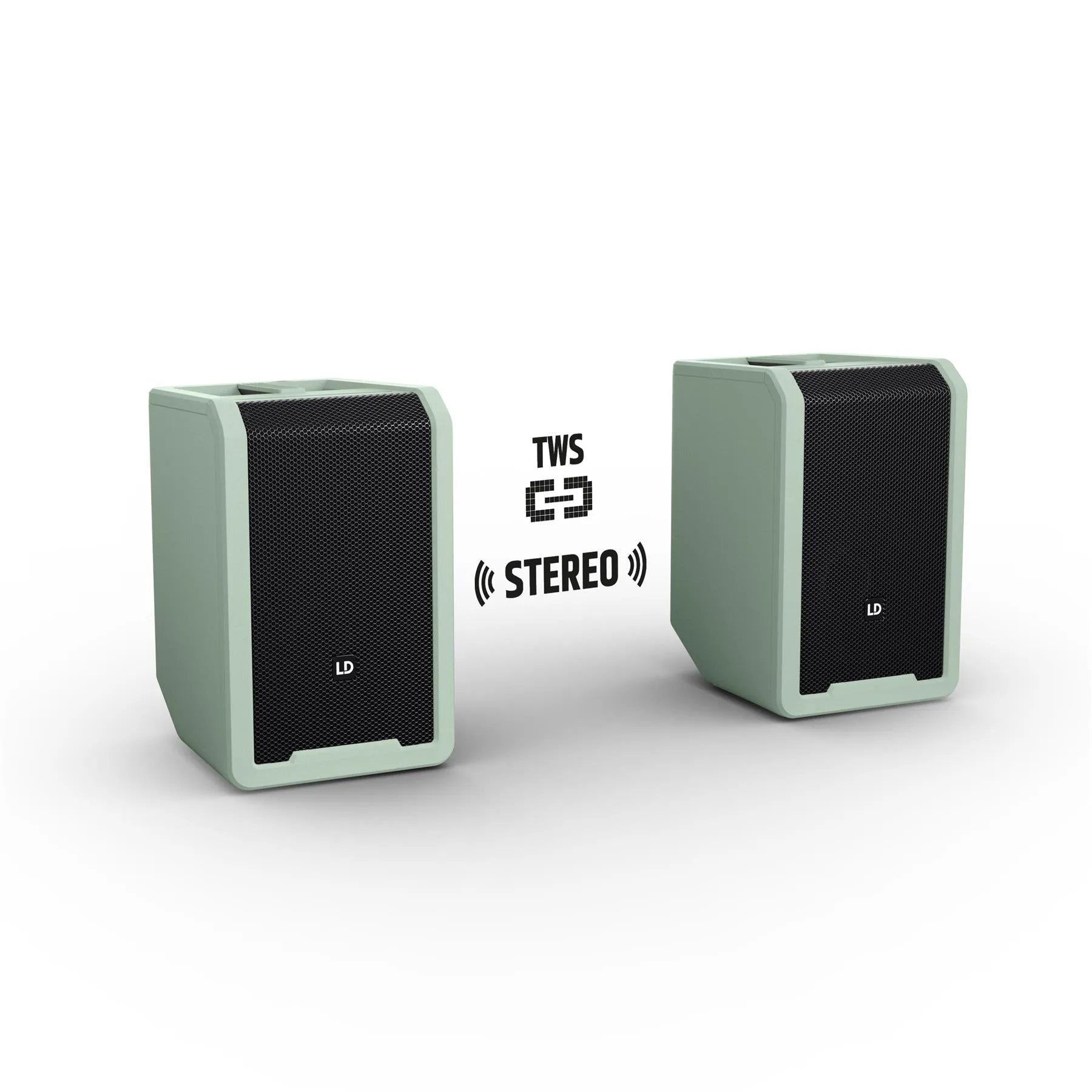 LD Systems ANNY 8 GN - Portable Battery PA Speaker with Mixer & Bluetooth, Adventure Green