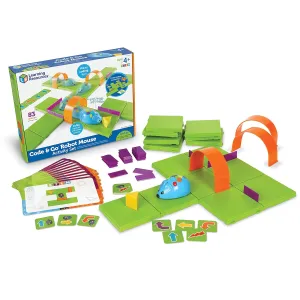 Learning Resources Code & Go Robot Mouse Activity Set, Screen-Free Early Coding Toy for Kids, Interactive STEM Coding Pet,Back to School,Ages 4 ,83 Pieces