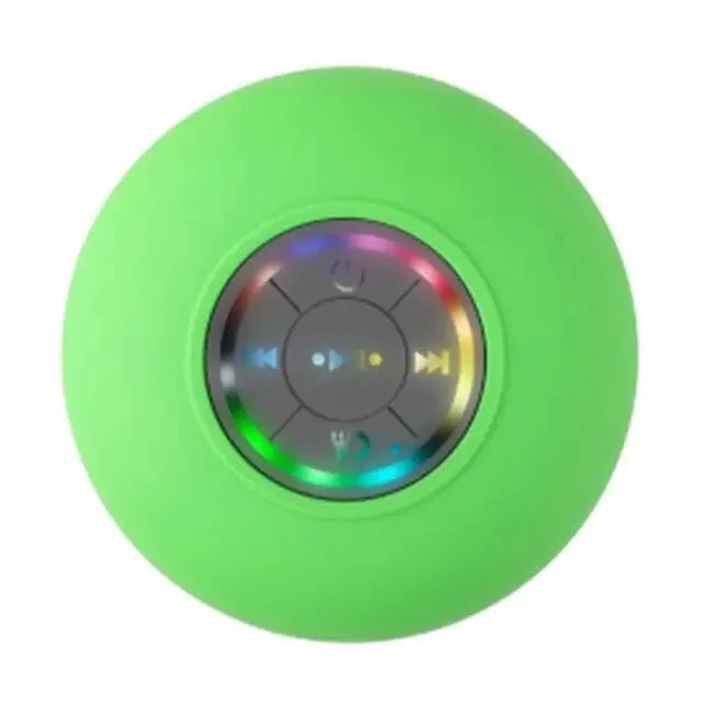 LED Portable Wireless Rechargeable Suction Bathroom Speaker