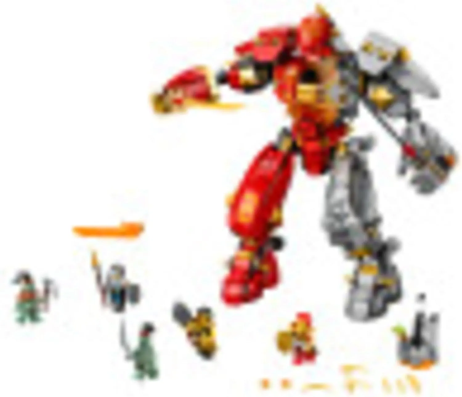 LEGO NINJAGO Fire Stone Mech 71720 Building Kit Featuring Ninja Mech (968 Pieces)