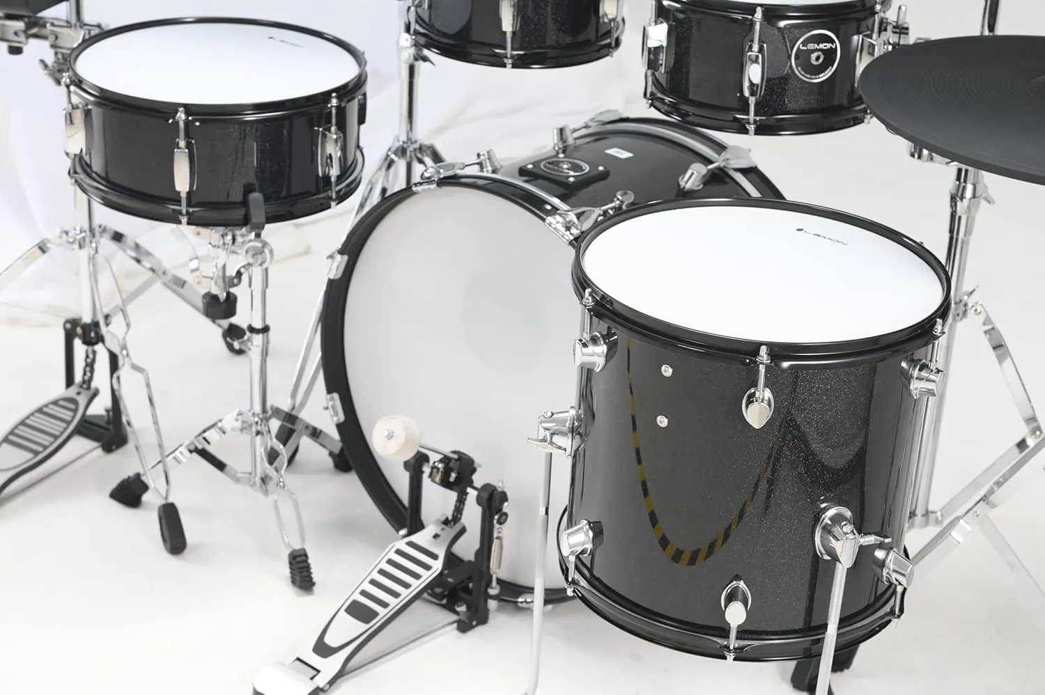 Lemon T950 Acoustic-Style All Mesh-Head Electronic Drum, Black (13"x13" Floor Tom)