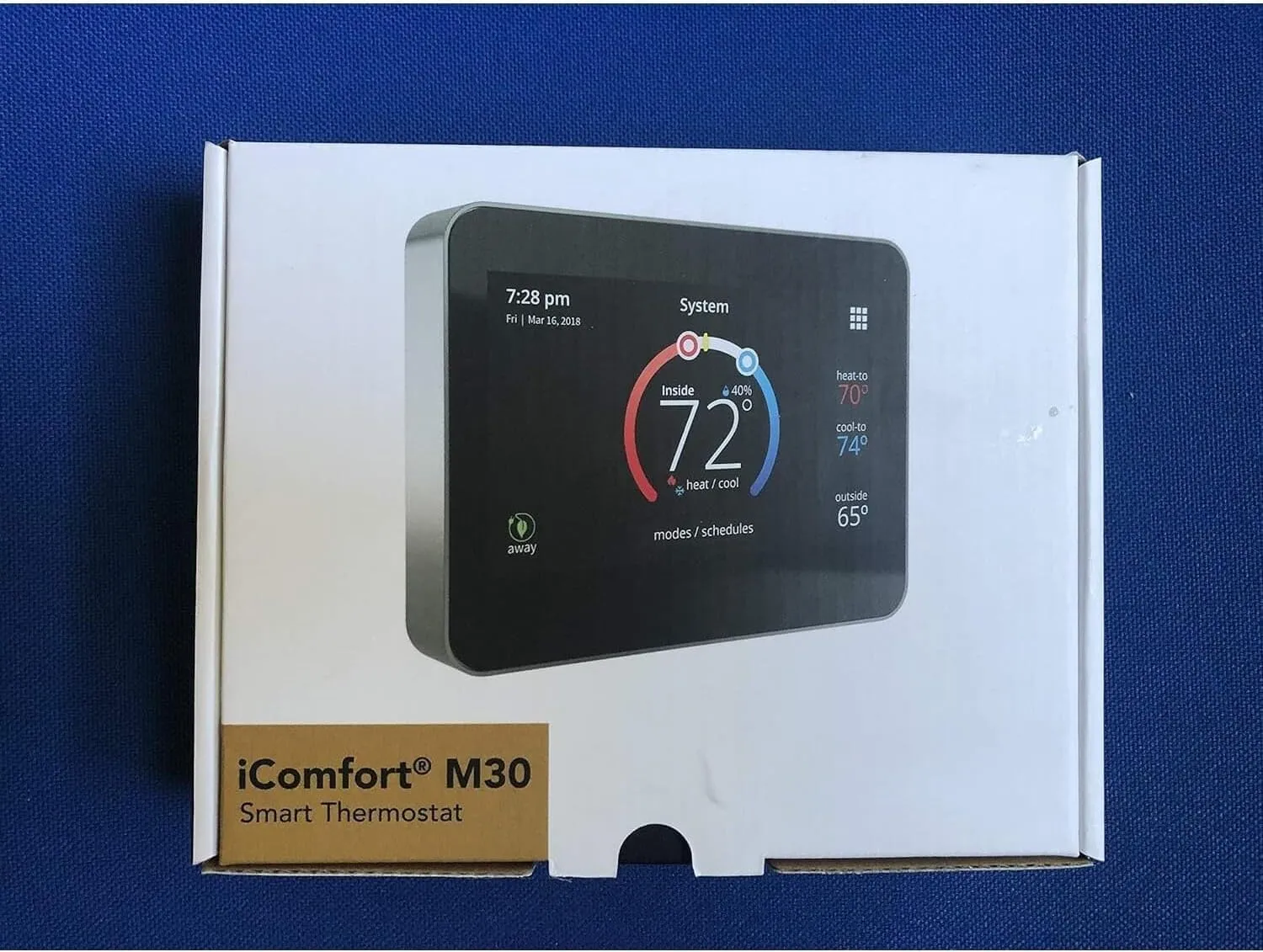 Lennoxe M30 Touchscreen Smart Wi-Fi Programmable Alexa-Enabled Communicating Remote Access Universal 4 STG Heat/2 Stage Cooling Thermostat, (Model. 15Z69) Easy Install