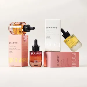 'Les Trois' Facial Oil Gift Set. Skin Care Kit for Women- Smoothing, Quieting & Repairing Moisturizer & Hydrator. Daily & Night Use Beauty Travel Size Skincare Set- Ideal Gift for Women & Teens
