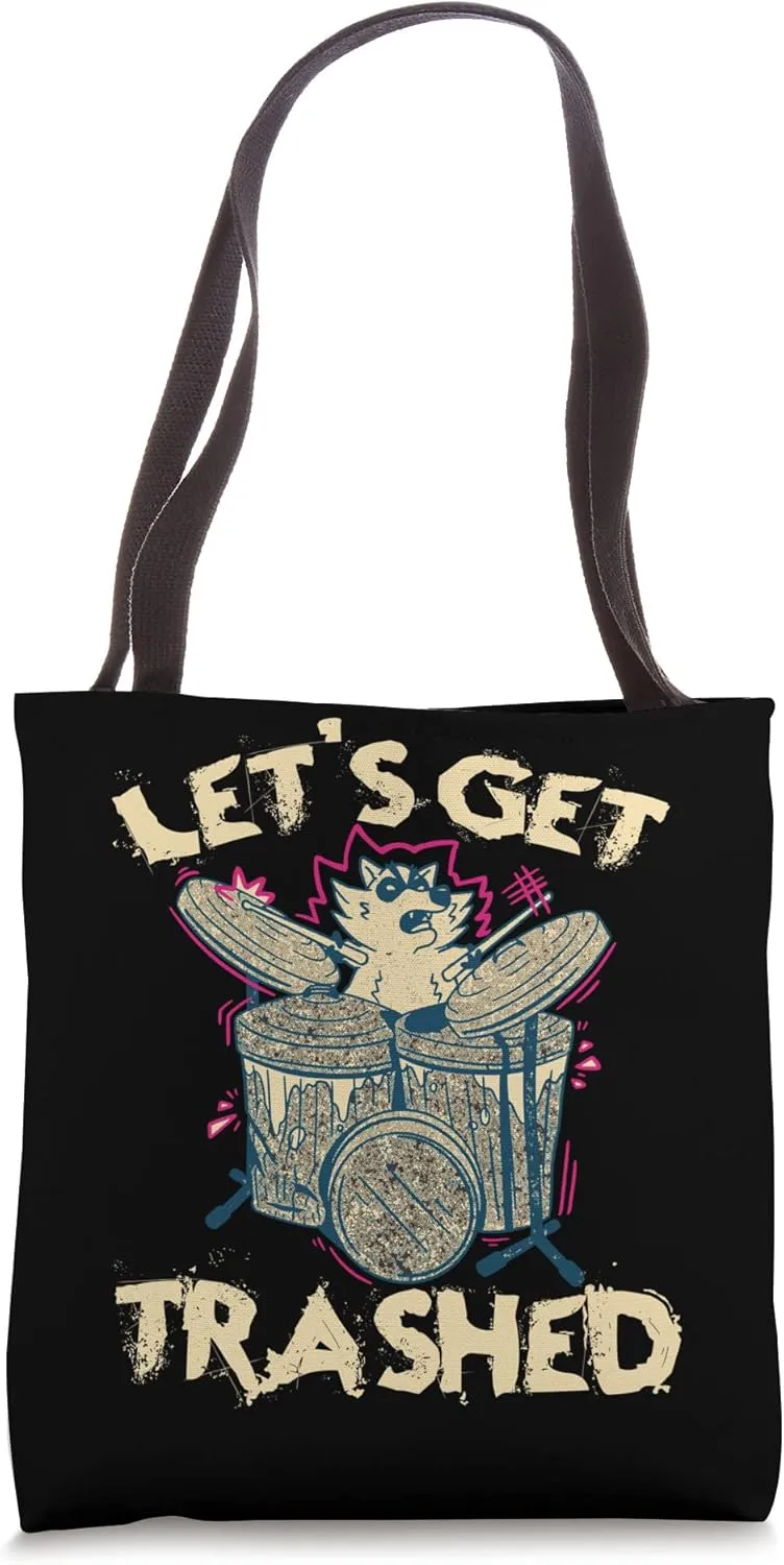Let's Get Trashed Scavenger Raccoon Tote Bag