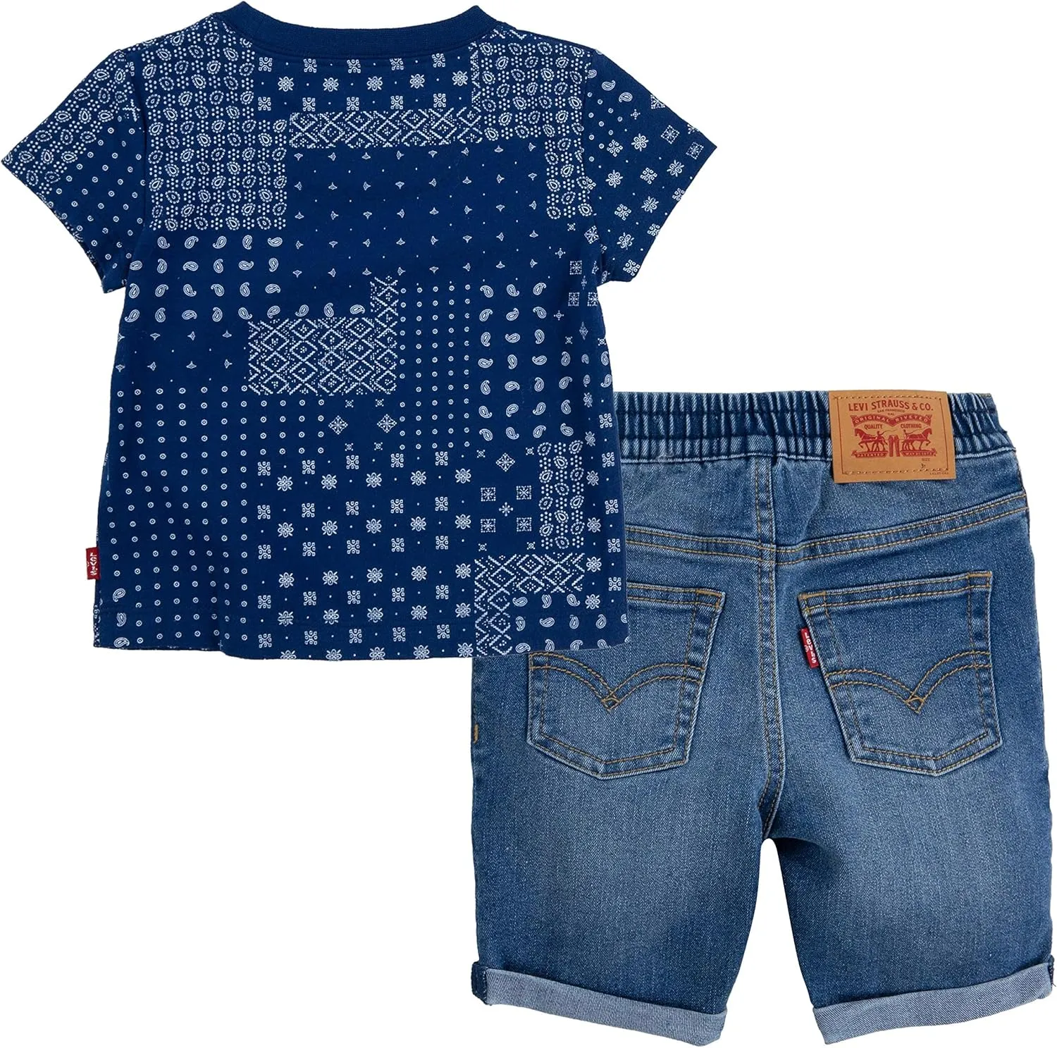 Levi's boys And Baby Graphic T-shirt and Shorts 2-piece Outfit Set