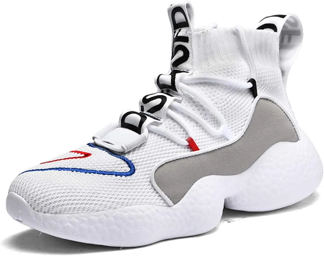 LIBINXIF Women's Men's Upper Light Breathable Fashion Non-Slip Sneakers Comfortable Walking Shoes Couple Shoes Sock Shoes Running Shoes Trainers Shoes Large Shoes