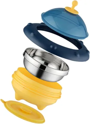 LIFKOME Training Bowl with Suction Base Detachable Insulation Design for Use Durable and Lightweight for Home and Outdoor Activities