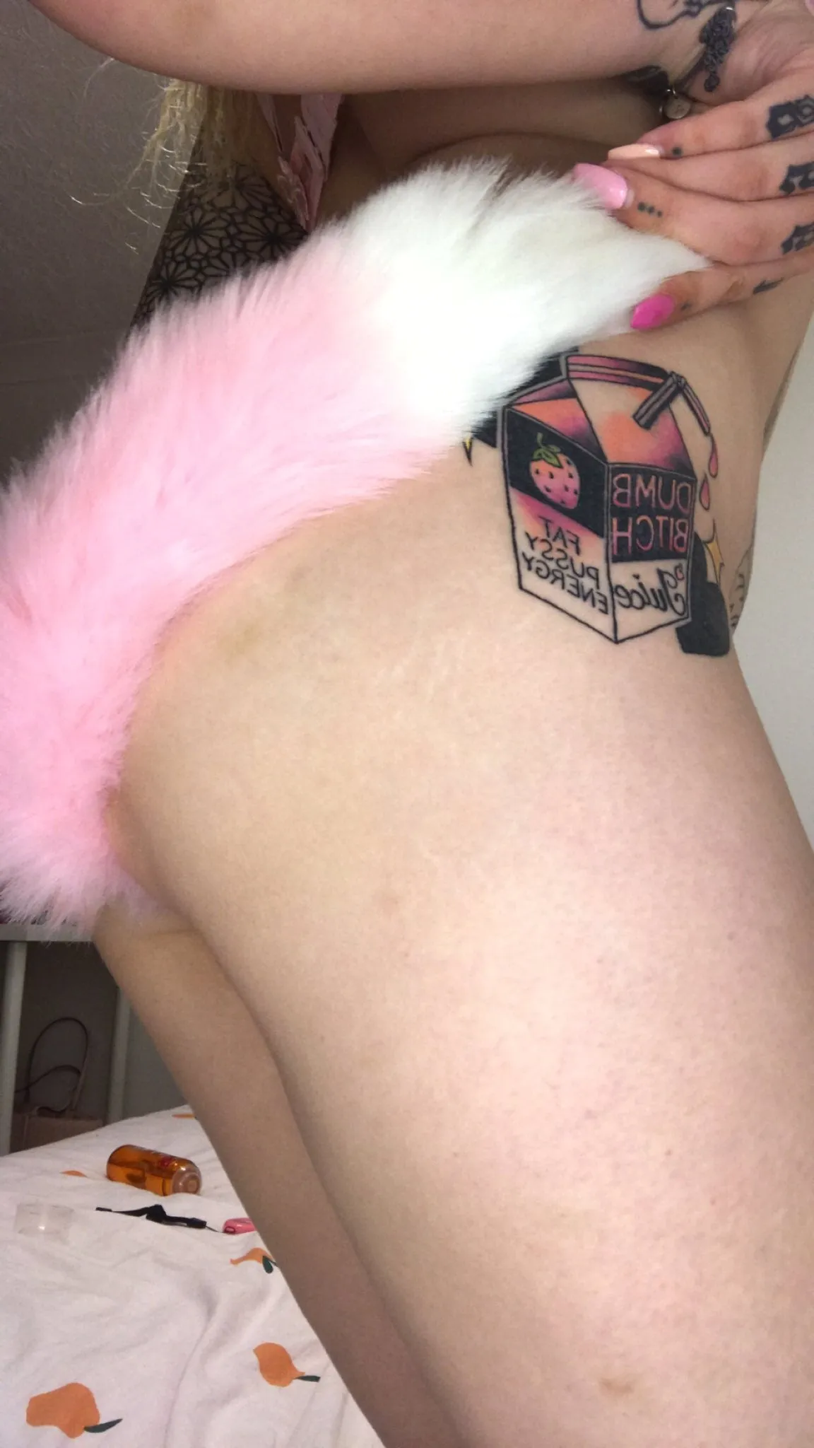 Light Pink Tail Plug w/ White Tip