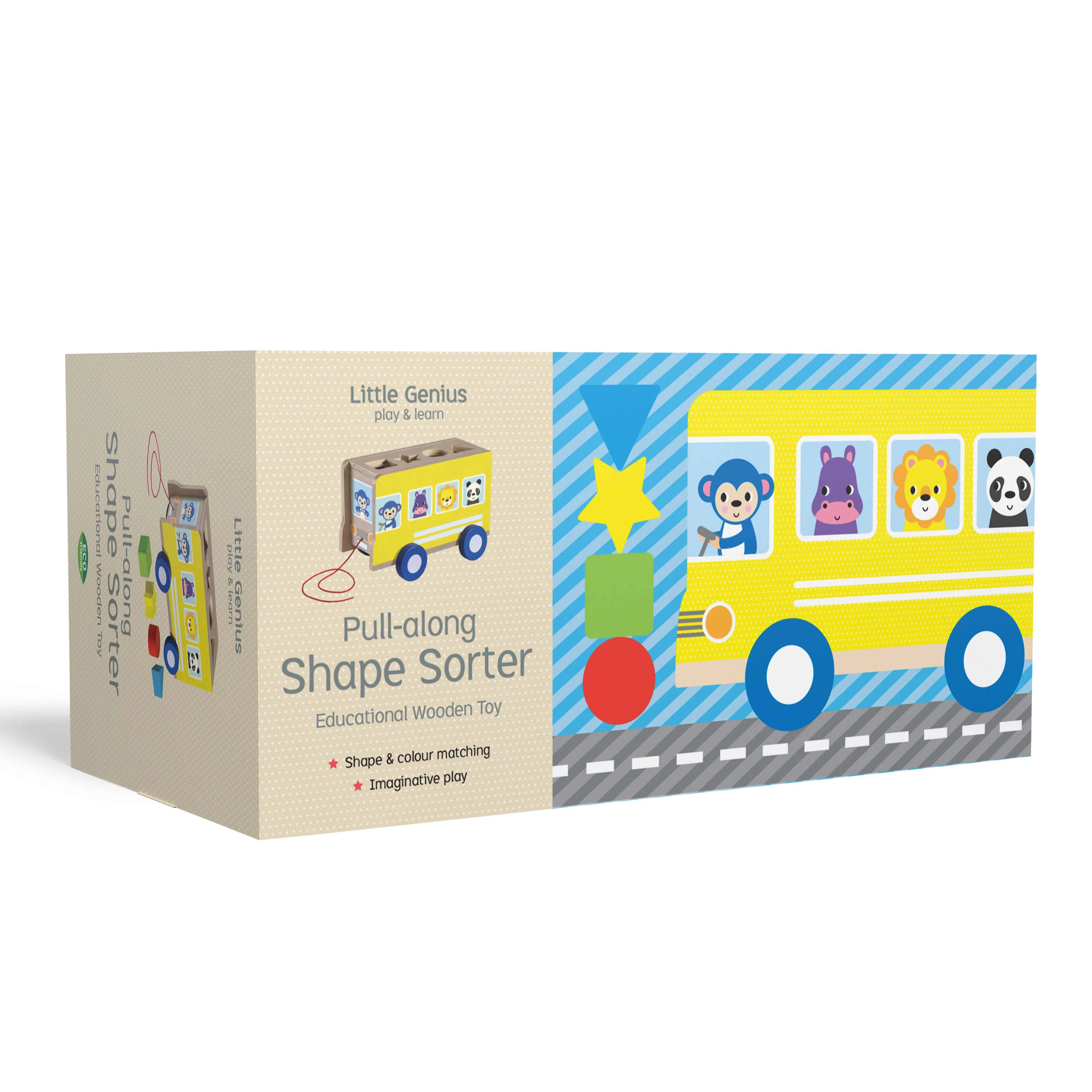 Little Genius Play & Learn Pull-along Shape Sorter