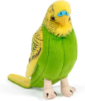 Living Nature Budgerigars Stuffed Animal with Sound | Fluffy Budgerigars Toy | Soft Toy Gift for Kids