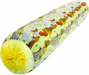 Log Tree Forest Microbead Body Pillow - Straight Long Pillows for Comfort or Use During Pregnancy- Spandex 85% / Nylon 15% - Spongy Cooling Hypoallergenic Outer Fabric - 50" X 8" - Side Sleepers