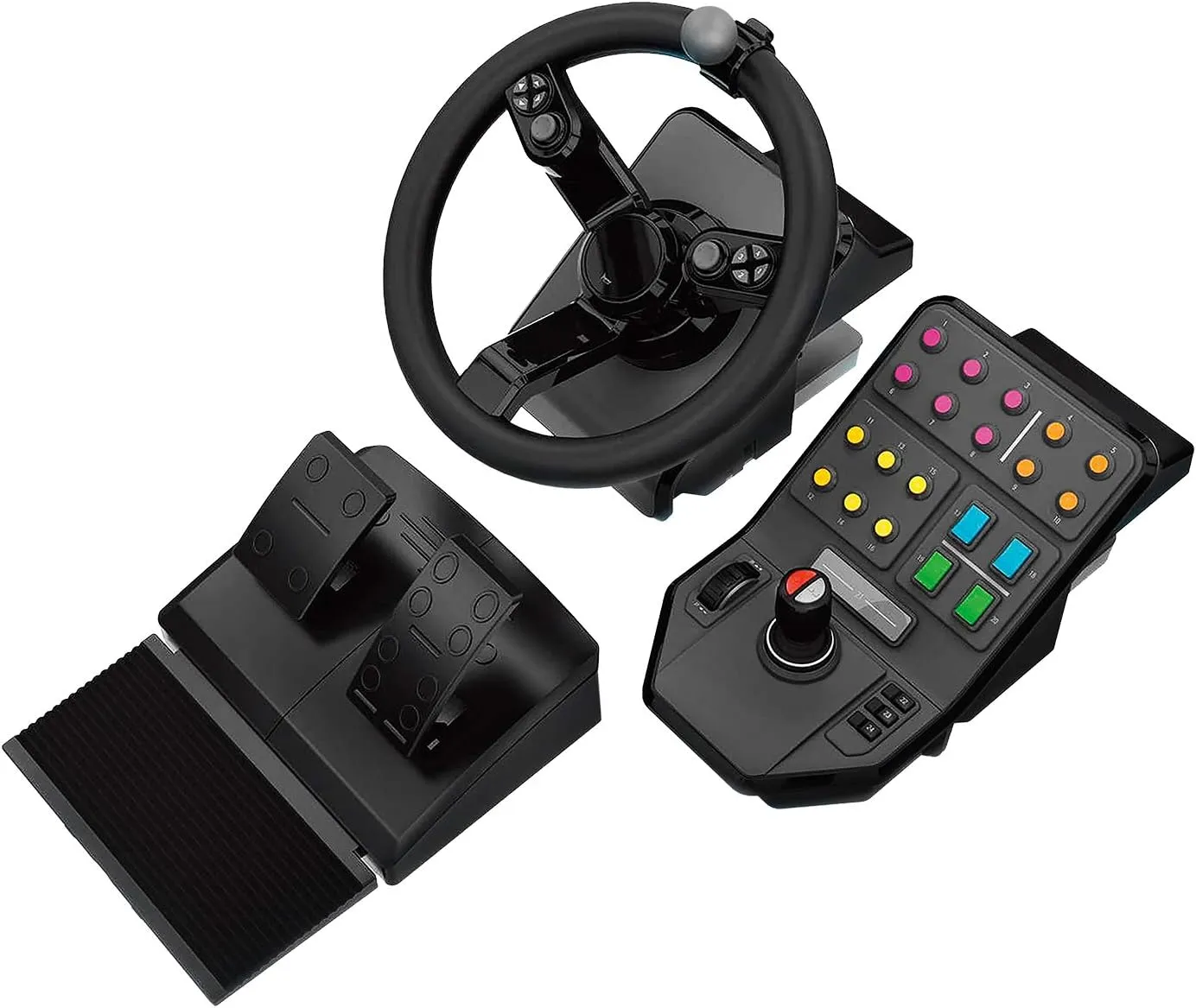 Logitech G Farm Simulator Heavy Equipment Bundle (2nd Generation), Steering Wheel Controller for Farm Simulation 2025 (and Previous Versions), Wheel, Pedals, Vehicle Side Panel Control Deck for PC