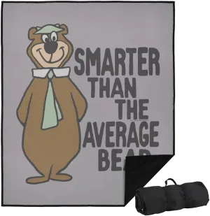 LOGOVISION Yogi Bear Picnic Outdoor Blanket, 50"x60" The Jellystone Park, Foldable Blanket for Picnic, Beach, Camping, Park, Tailgate