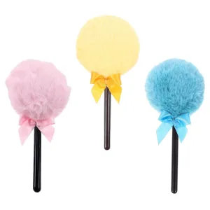 Lollipop Handle Powder Puff for Body Powder: 3pcs Soft Makeup Puff for Setting Loose Dusting Blender - Washable Cosmetic Applicator