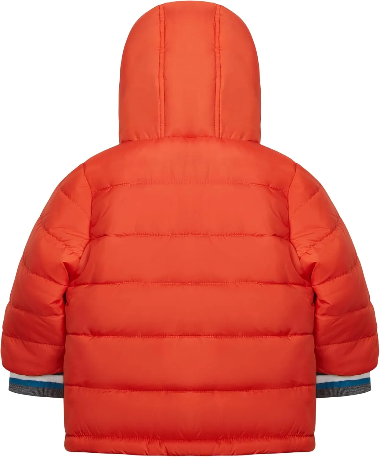 LONDON FOG Boys' Heavyweight Winter Puffer Coat with Sherpa-Lined Hood and Chest Pockets
