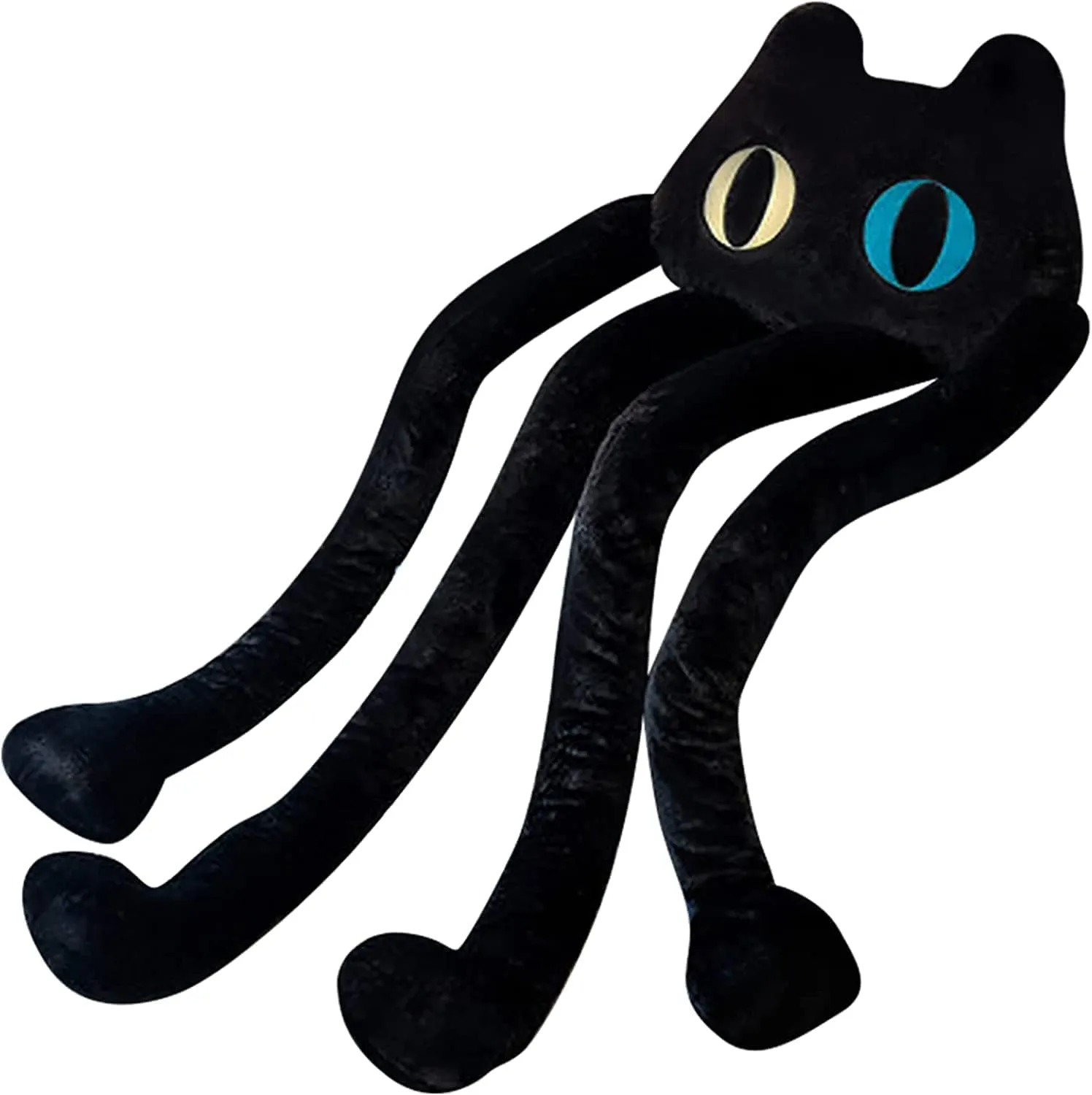 Long Cat Plush Pillow, 39" Cute Black Cat Stuffed Animals Kawaii Soft Plushies,Big Plush Toys Gift for Girlfriend Kids