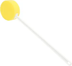 Long Handle Shower Brush Lightweight Back Scrubber for Easy Cleansing Soft Sponge for Back Legs Feet Comfortable Grip for Relaxing Bath Experience