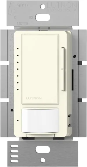 Lutron Maestro LED  Dimmer and Vacancy Sensor, Single Pole and Multi-Location, MSCL-VP153M-BI, Biscuit