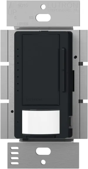 Lutron Maestro LED  Dimmer and Vacancy Sensor, Single Pole and Multi-Location, MSCL-VP153M-BL, Black