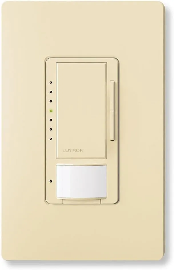 Lutron Maestro LED  Dimmer and Vacancy Sensor, Single Pole and Multi-Location, MSCL-VP153M-IV, Ivory