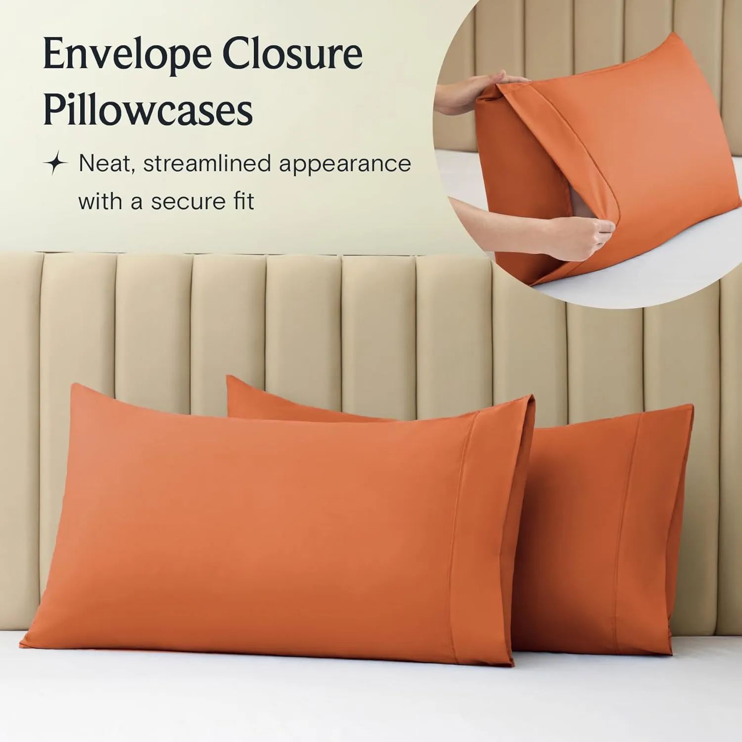 LuxClub 4 PC Sheet Sheets Deep Pockets 18" Eco Friendly Wrinkle Free-Kids-Fitted Sheets Machine Washable Hotel Bedding Silky Soft - Autumn Orange Twin