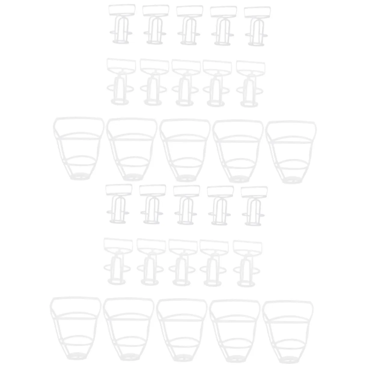 Luxshiny 2 Bottle Sleeve Bottles Drip Net Bottle Hangers Saline White Pp 15pcs*2
