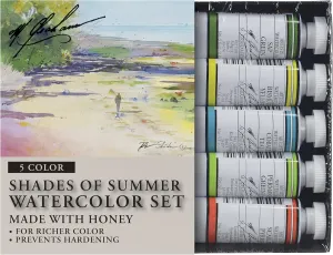 M. Graham & Co. Tube Watercolor Paint Shades of Summer 5-Color Set, 1/2-Ounce