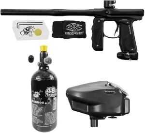 Maddog Empire Mini GS Electronic Full Auto Paintball Gun Marker w/ 48/3000 HPA Paintball Tank & Empire Halo Too Electronic Paintball Loader Starter Package