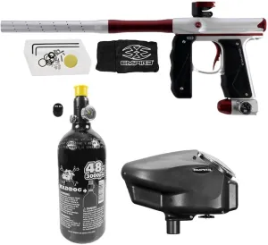 Maddog Empire Mini GS Electronic Full Auto Paintball Gun Marker w/ 48/3000 HPA Paintball Tank & Empire Halo Too Electronic Paintball Loader Starter Package