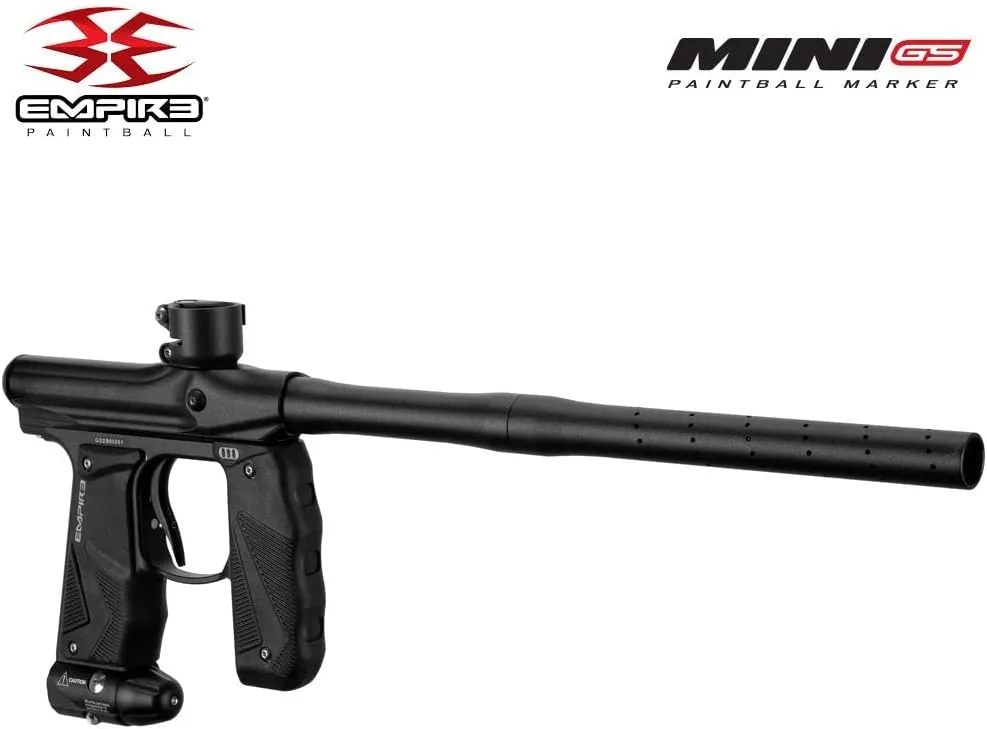 Maddog Empire Mini GS Electronic Full Auto Paintball Gun Marker w/ 48/3000 HPA Paintball Tank & Empire Halo Too Electronic Paintball Loader Starter Package