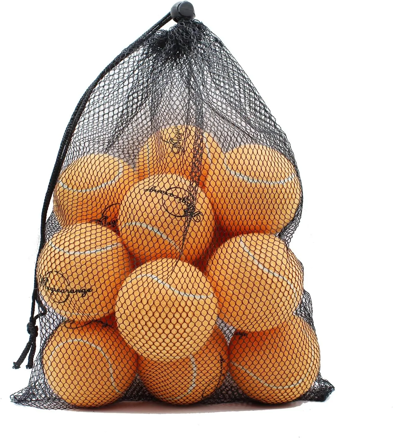 Magicorange Tennis Balls, 12 Pack Advanced Training Tennis Balls Practice Balls, Come with Mesh Bag for Easy Transport, Good for Beginner Training Ball