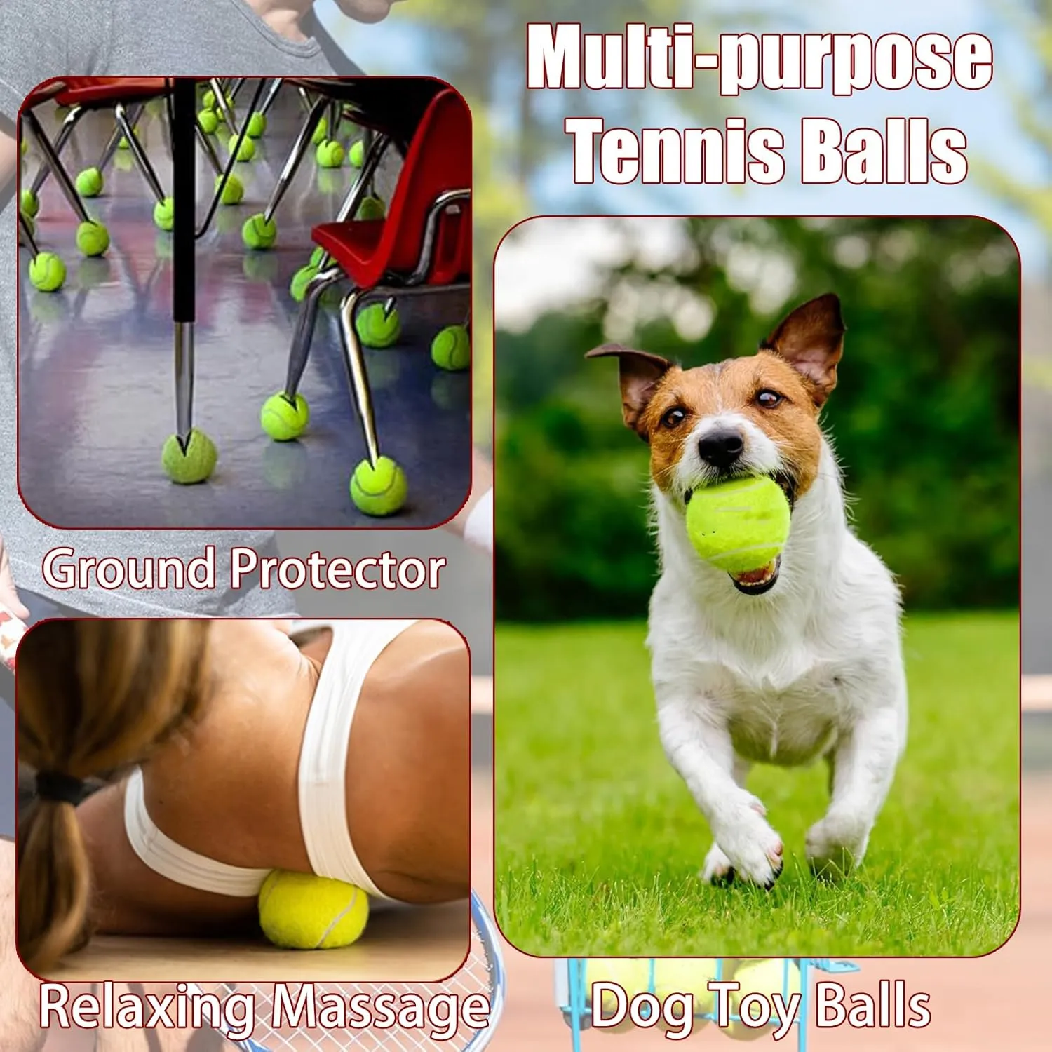Magicorange Tennis Balls, 30 Pack Advanced Training Tennis Balls Practice Ball, Pet Dog Playing Balls,Good for Beginner Training Ball