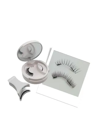 Magnetic Eyelashes Kit | Reusable & Natural Look | No Glue Needed | Lightweight & Comfortable | Easy to Apply & Remove (B)