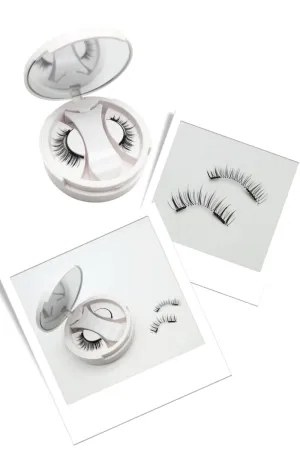 Magnetic Eyelashes Kit | Reusable & Natural Look | No Glue Needed | Lightweight & Comfortable | Easy to Apply & Remove (C)