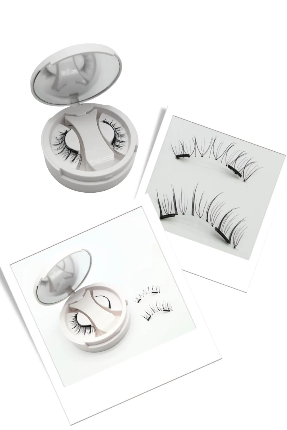 Magnetic Eyelashes Kit | Reusable & Natural Look | No Glue Needed | Lightweight & Comfortable | Easy to Apply & Remove (D)