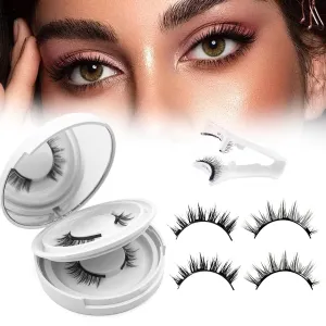 Magnetic Eyelashes with Applicator,2025 New Magnet Lashes Natural Look,Reusable No Glue Needed Soft Lashes(06 07)