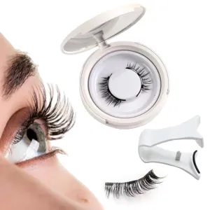 Magnetic Lashes, Magnetic Lashes, Magnetic Lashes, Magnetic Lashes with Applicator, Natural Look No Glue or Eyeliner, Reusable(Simple, 2 pair)