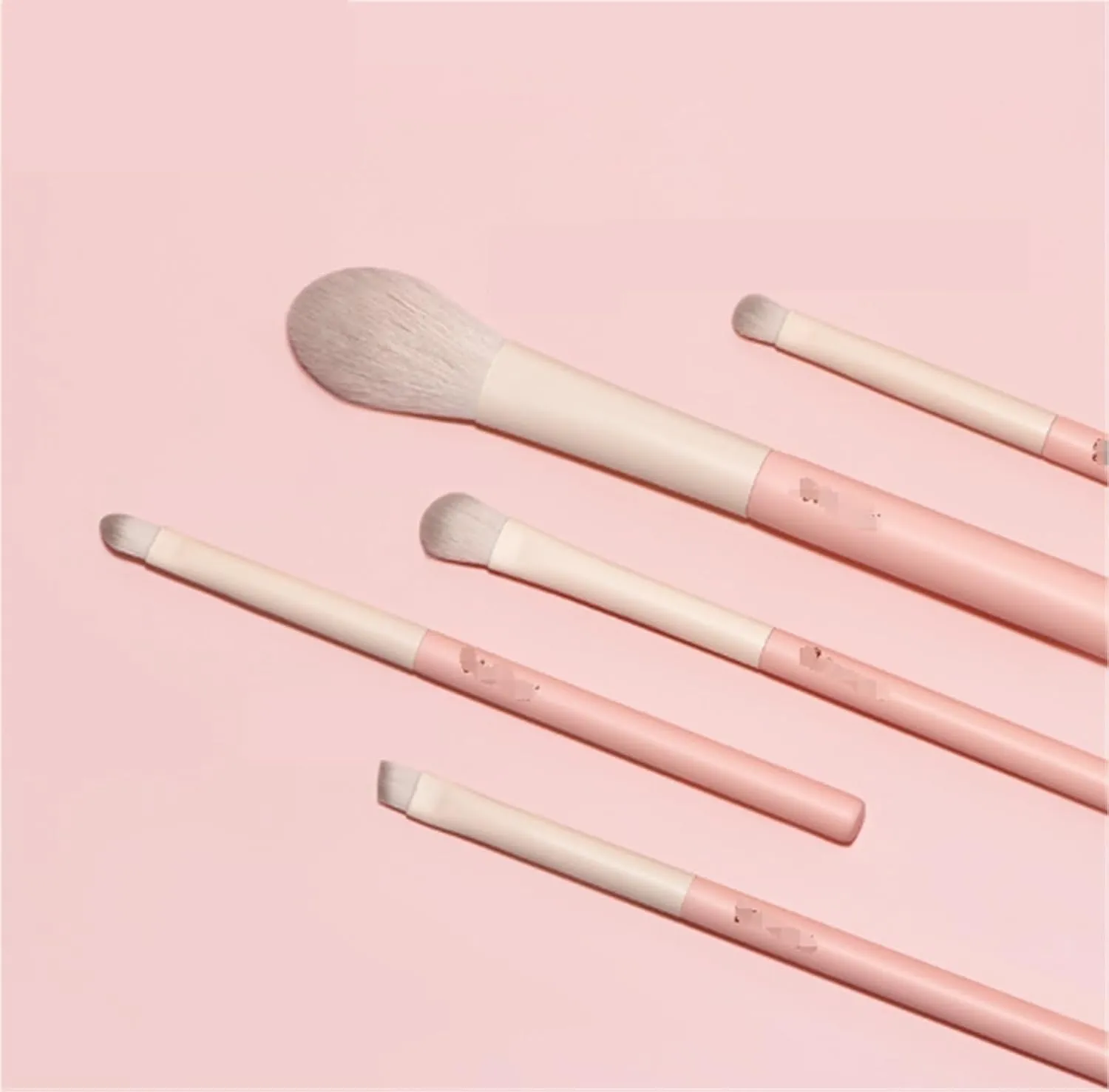 Make Up Brushes Set Makeup Brush Set 5 Pieces Pink Under Eye And Blush Brush For Face Blush Contour Makeup Brush Makeup Tools Set
