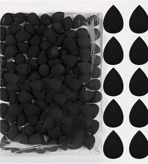 Makeup Remover Pads 100 Count Makeup Sponge Egg Set - Hydrophilic PU Beauty Sponge(Black)