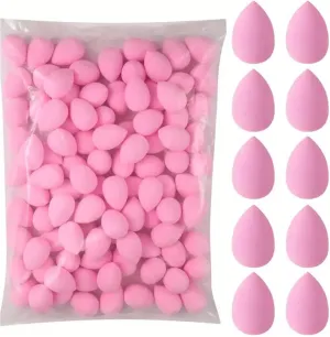 Makeup Remover Pads 100 Count Makeup Sponge Egg Set - Hydrophilic PU Beauty Sponge(Pink)