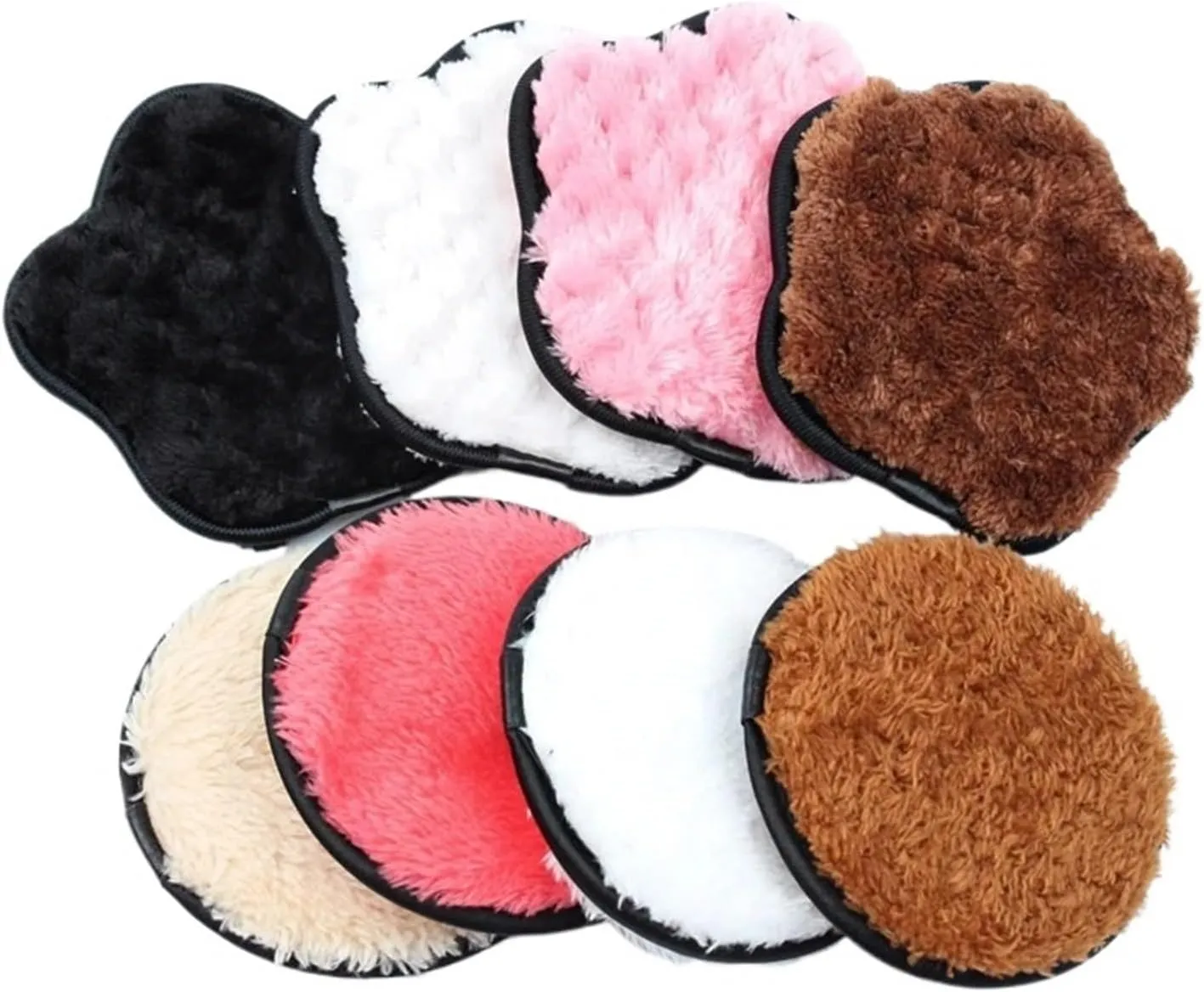 Makeup Remover Pads Reusable Makeup Remover Pads Cotton Wipes Microfiber Make Up Removal Sponge(8PCS A)
