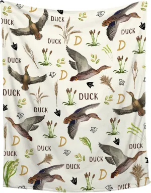 Mallard Duck Throw Blanket Ultra Soft Cozy Duck Animal Blankets for Women Men Cute Duck Blanket for Couch Bed Outdoor Duck Gifts for Duck Lovers 40"x50"for Kids/Child